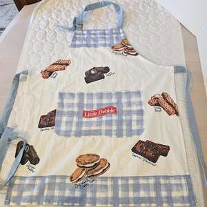 Little Debbie Gingham Apron Snack Cakes Cosmic Brownies Oatmeal Creme Pie retro